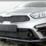 Защита радиатора "Standart" Kia Cerato (2018-н.в.) верх, чёрная купить недорого с доставкой в Клин