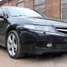 Защита радиатора "Standart" Honda Accord рестайлинг (2006-2008) чёрная купить недорого с доставкой в Клин