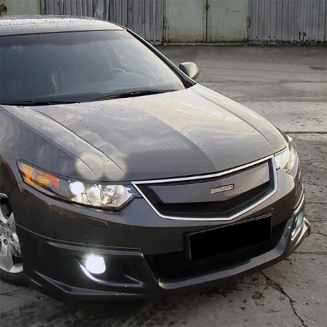 Вставка в оригинальную решетку радиатора (в сборе) "MUGEN Style" для Honda Accord VIII (2008-2010) купить недорого с доставкой в Клин