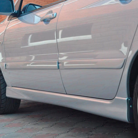Накладки на пороги "2.0L" для Mitsubishi Lancer 9 (2003-2009) купить недорого с доставкой в Клин