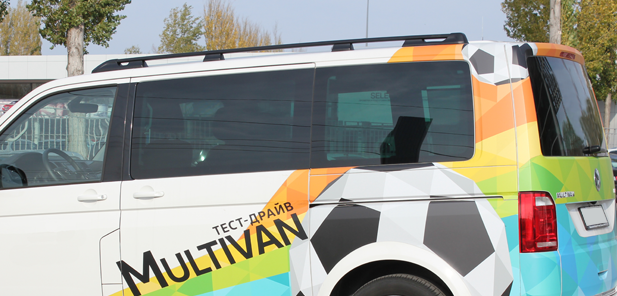 Рейлинги для Volkswagen Multivan, Caravelle, California, Transporter (2003-2022) с короткой базой Чёрный купить недорого с доставкой в Клин