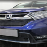 Защита радиатора "Standart" Honda CR-V (2016-2020) верх, чёрная купить недорого с доставкой в Клин
