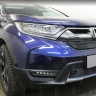 Защита радиатора "Standart" Honda CR-V (2016-2020) верх, чёрная купить недорого с доставкой в Клин