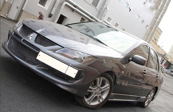 Накладки на фары (реснички) узкие var №1 для Mitsubishi Lancer IX (2003-2009) купить недорого с доставкой в Клин