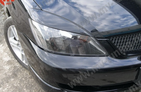 Накладки на фары (реснички) узкие var №1 для Mitsubishi Lancer IX (2003-2009) купить недорого с доставкой в Клин