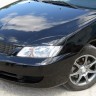 Накладки на фары (реснички) широкие var №2 для Mitsubishi Lancer IX (2004-2007) купить недорого с доставкой в Клин