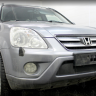 Защита радиатора "Standart" Honda CR-V рестайлинг (2004-2006) чёрная купить недорого с доставкой в Клин