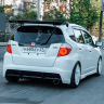 Накладка на задний бампер "Axis" для Honda Fit GE дорестайлинг (2007-2011 г.в.) купить недорого с доставкой в Клин
