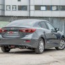 Диффузор заднего бампера var №2 (с килями) для Mazda 3 (2013-н.в.) купить недорого с доставкой в Клин