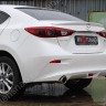 Диффузор заднего бампера var №2 (с килями) для Mazda 3 (2013-н.в.) купить недорого с доставкой в Клин