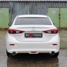 Диффузор заднего бампера var №2 (с килями) для Mazda 3 (2013-н.в.) купить недорого с доставкой в Клин