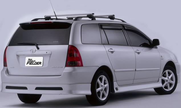 Накладка на задний бампер (сток) Toyota Corolla (120, 121 Fielder) купить недорого с доставкой в Клин