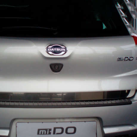 Защитная накладка на задний бампер "АртФорм" для Datsun Mi-Do (2014-н.в.) купить недорого с доставкой в Клин