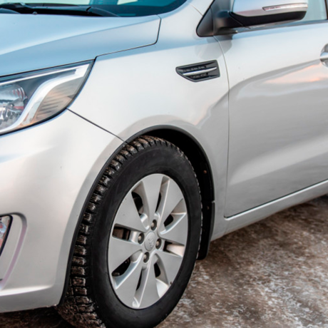 Защитные накладки на арки "АртФорм" для Kia Rio (2011-2015 г.в.), седан купить недорого с доставкой в Клин